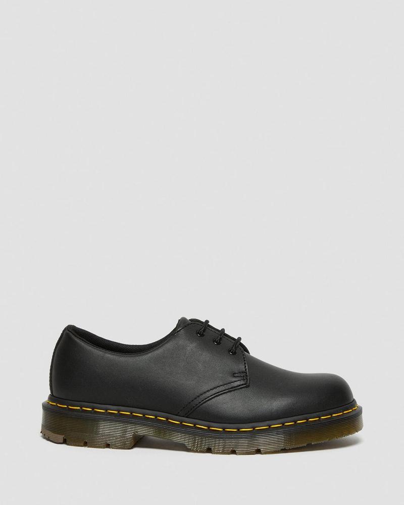 Dr Martens 1461 Slip Resistant Læder Arbejdssko Dame Sort | DK 402QMA